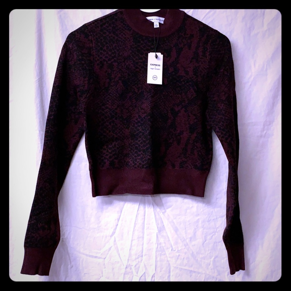 Negin Mirsalehi for Express Cropped Sweater